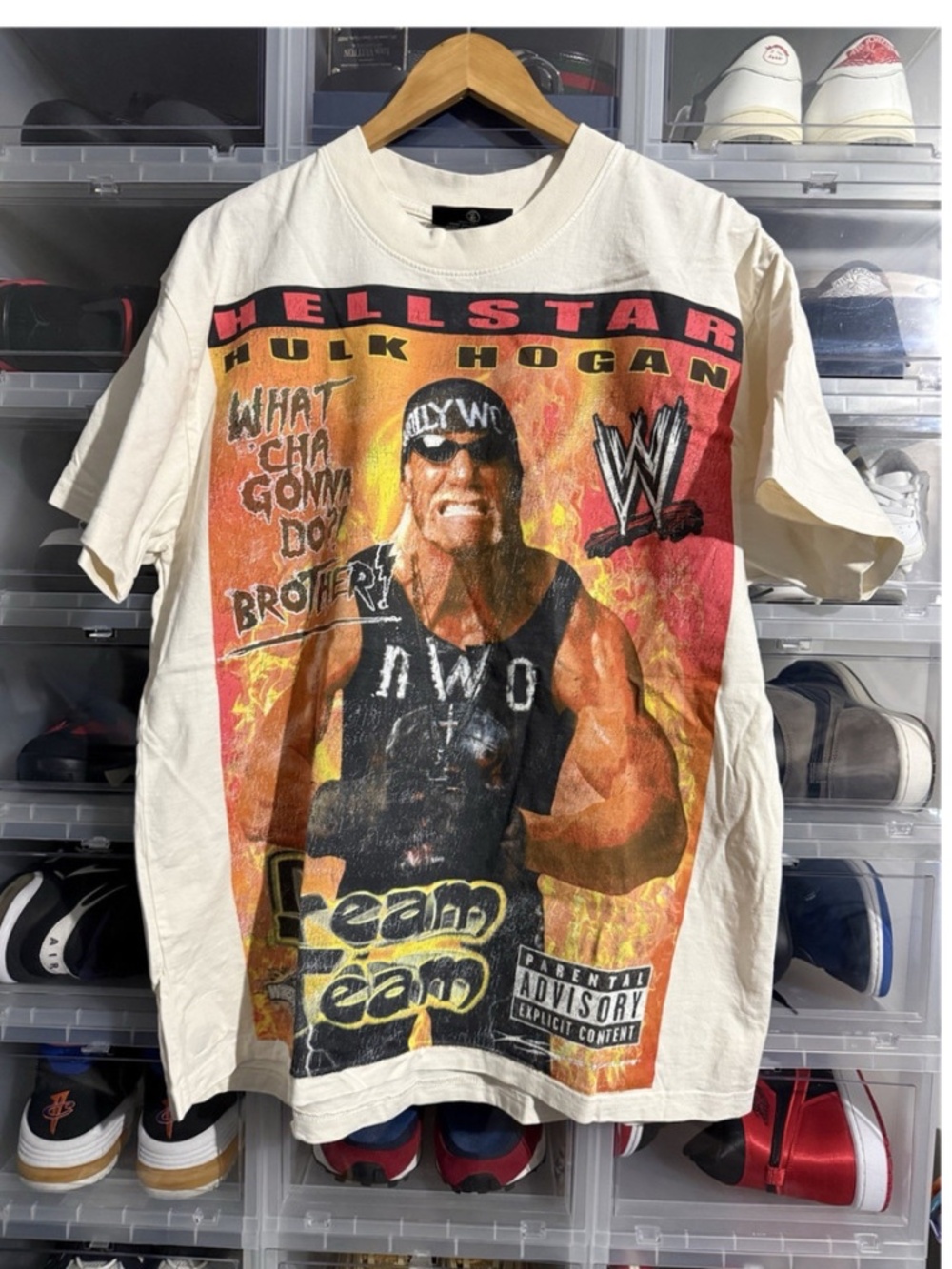 Hellstar Hulk Hogan WWE WrestleMania 41 Dream Team Graphic T-Shirt White M